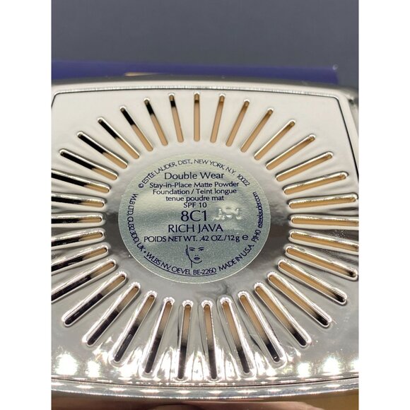 Estee Lauder Double Wear Matte Powder Foundation Rich Java 0.42 Oz - Picture 5 of 6